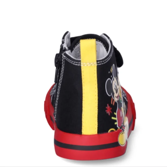 Boys Mickey Mouse High Top Sneakers Toddlers 🆕 Size 9 🔥 NEW - Picture 10 of 15